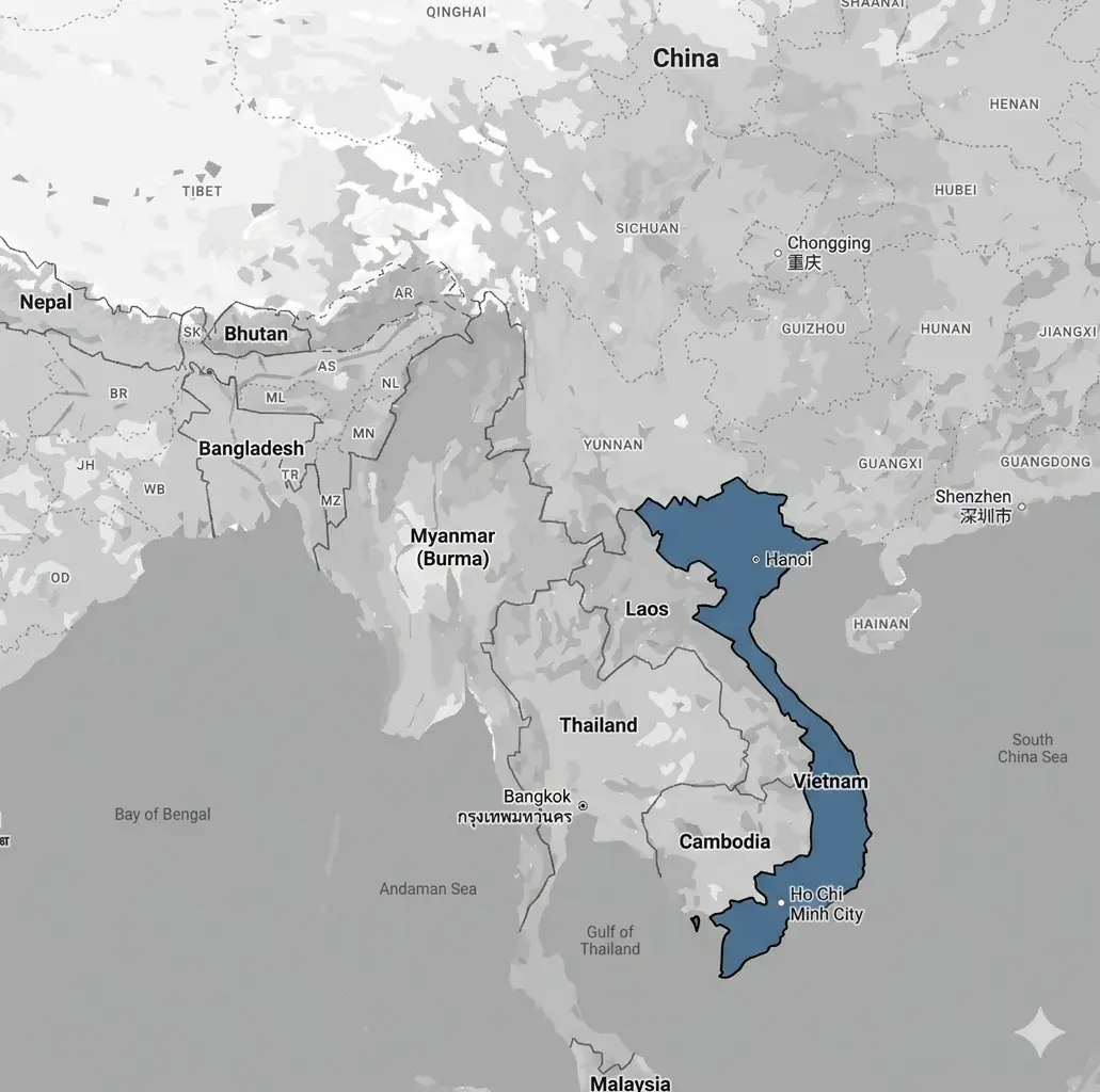 Vietnam is vulnerable (Google Maps/UNILAD)