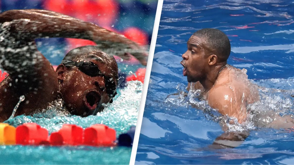 Olympic swimmer who didn't even know how to swim and nearly drowned during his race