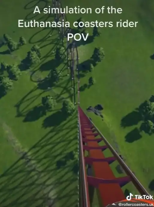 The simulation is truly terrifying. (TikTok/@ridesnslides)