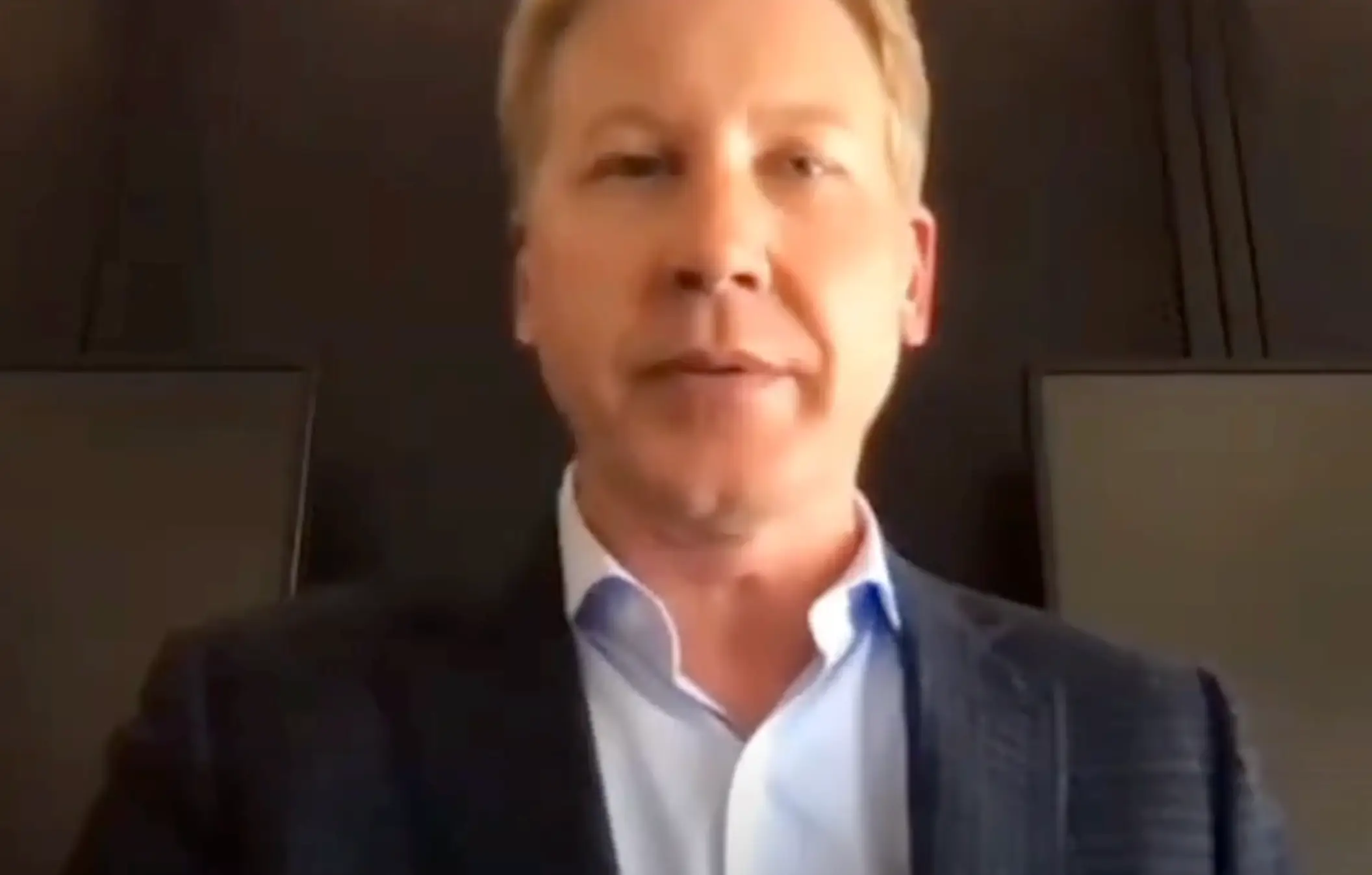 The CEO of Clearlink has been filmed praising an employee for giving him their dog to return to the office.