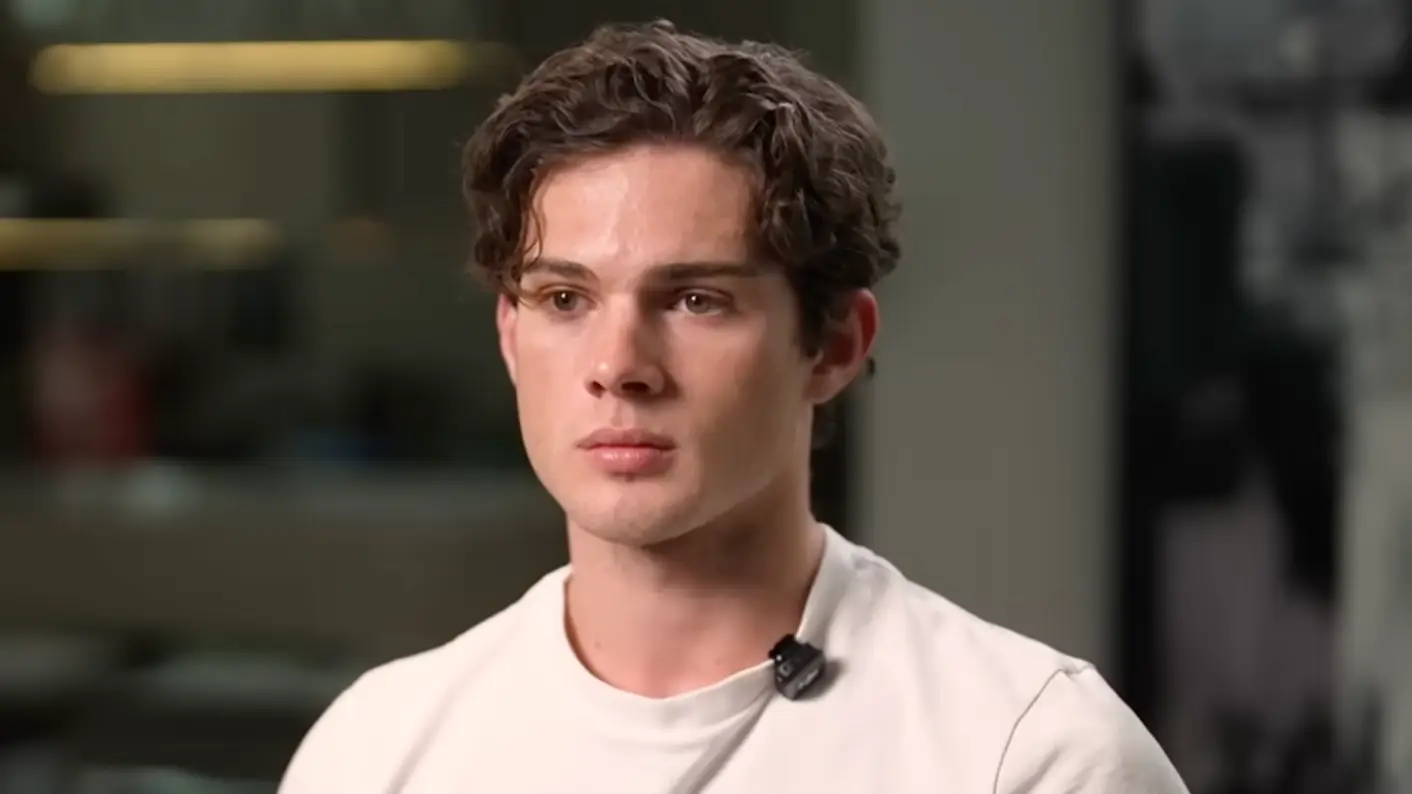 Clavicular stormed out of an interview earlier this month (60 Minutes Australia)