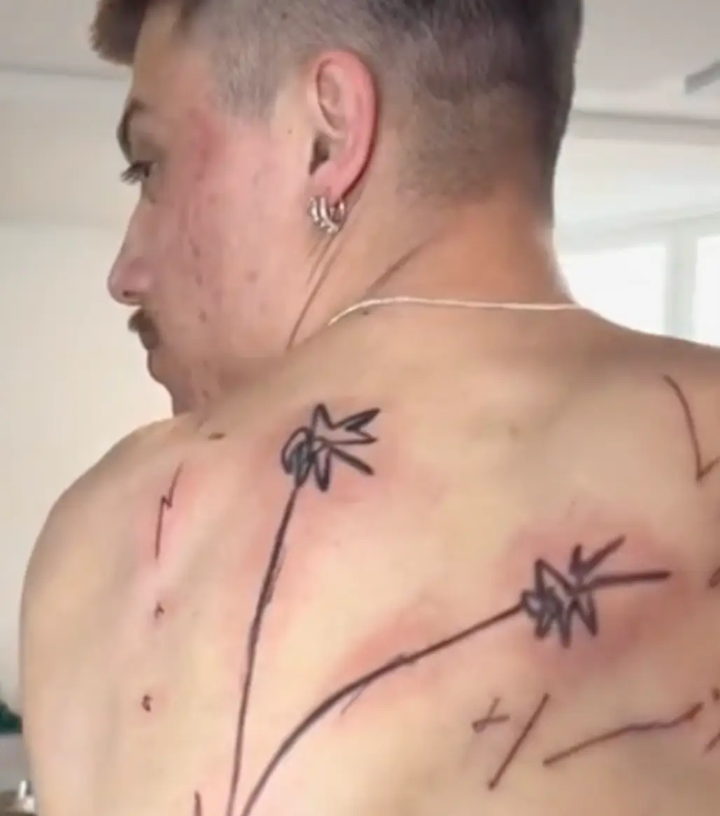 The tattoo has received mixed opinions online.