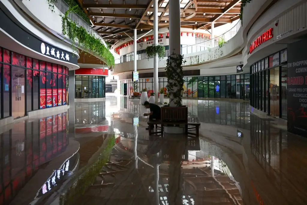 The city is now a ghost town.