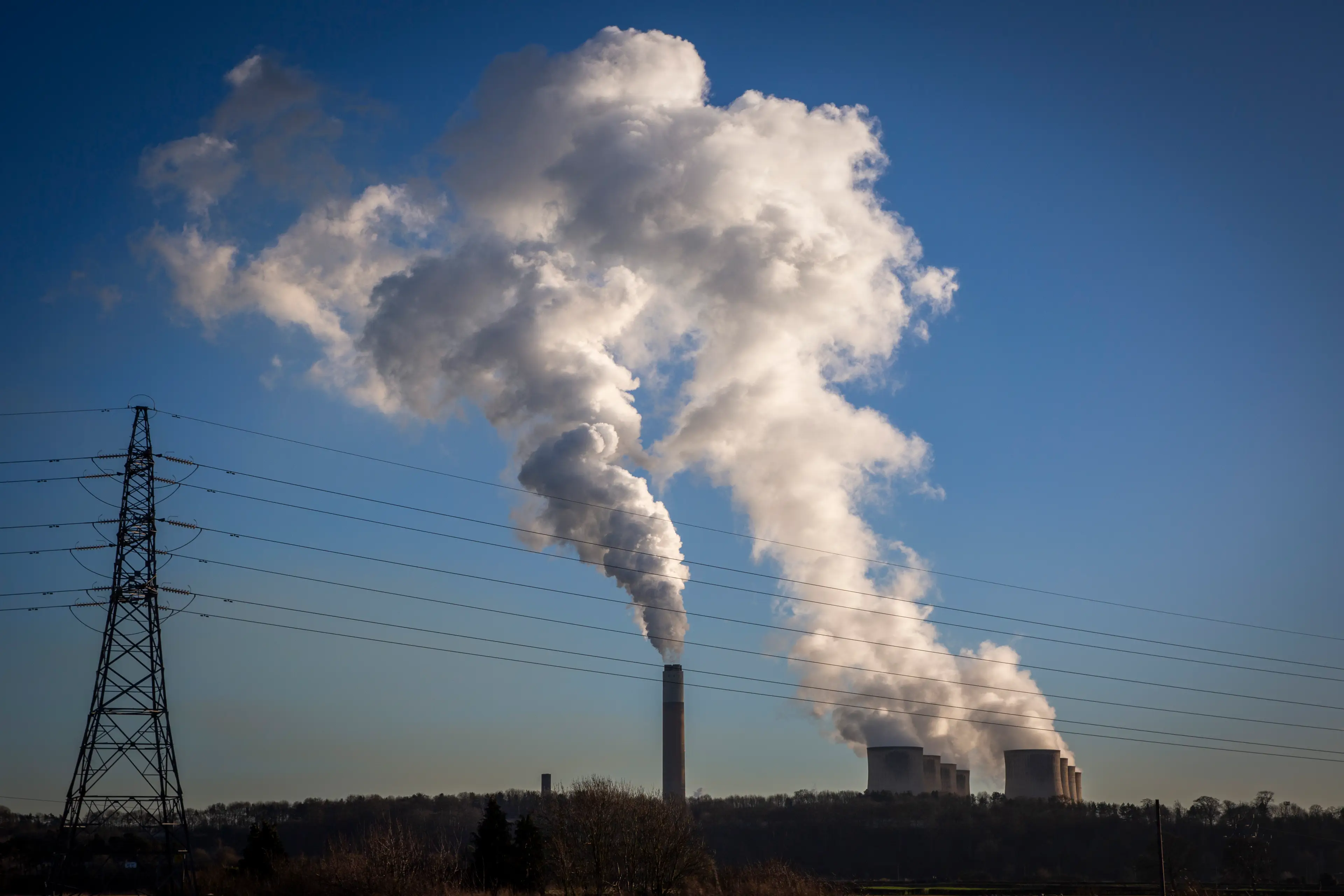 Carbon is released into the atmosphere by burning gas (Andrew Aitchison / In pictures via Getty Images)