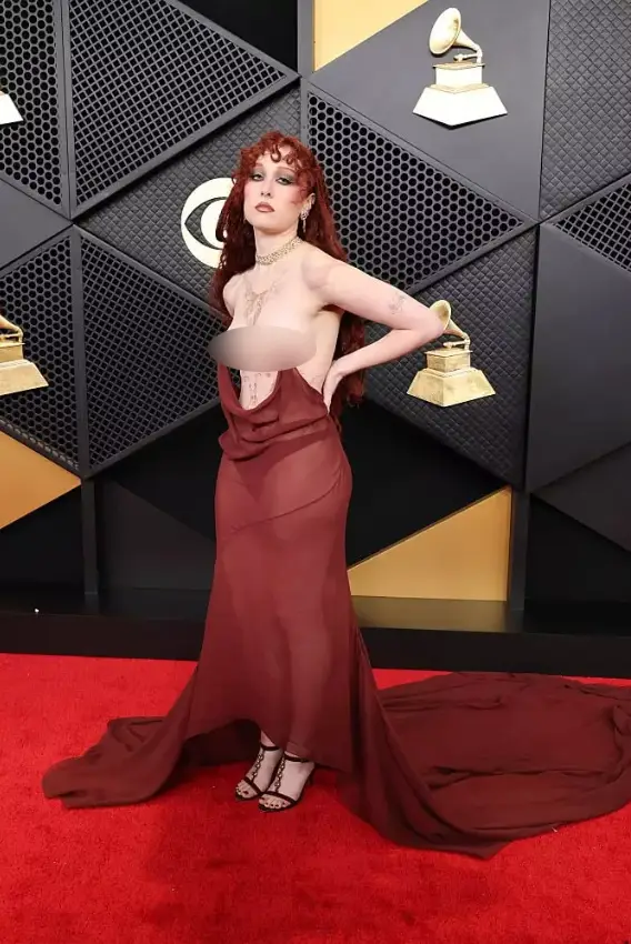 Chappell Roan debuted a very risqué dress at the Grammys (Amy Sussman/Getty Images)