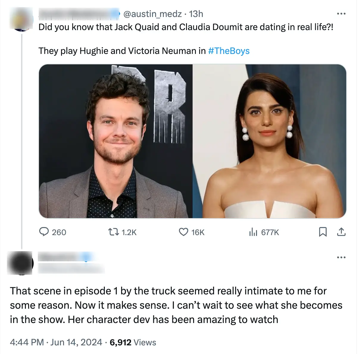 The Boys fans have shared their thoughts at the news online. (X)