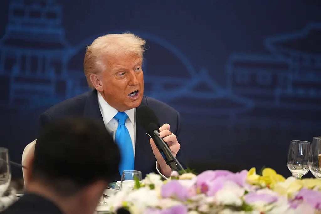 The president is currently visiting South Korea (Andrew Harnik/Getty Images)