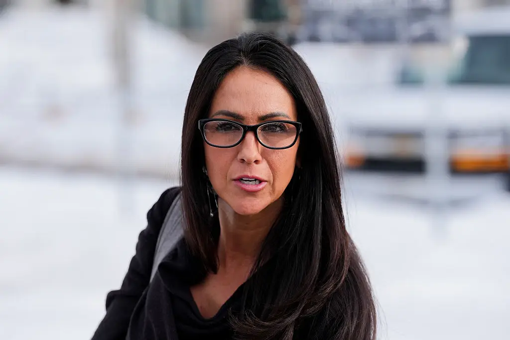 Boebert criticised media outlets for naming members of her team (Adam Gray/Bloomberg via Getty Images)