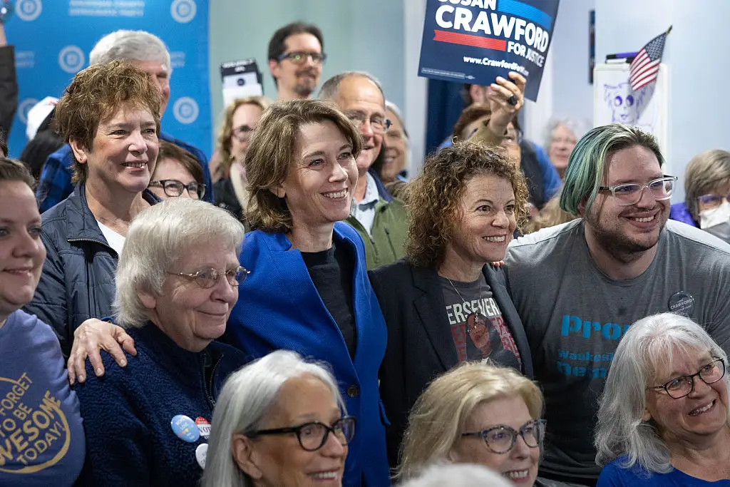 Dane County Circuit Court Judge Susan Crawford has been elected to serve on the state supreme court (Scott Olson/Getty Images)