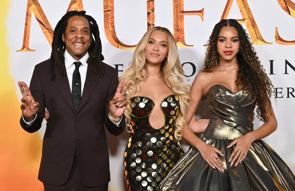 Jay-Z was criticized for attending his daughter Blue Ivy Carter's premiere of 'Mufasa: The Lion King' (LISA O'CONNOR/AFP via Getty Images)
