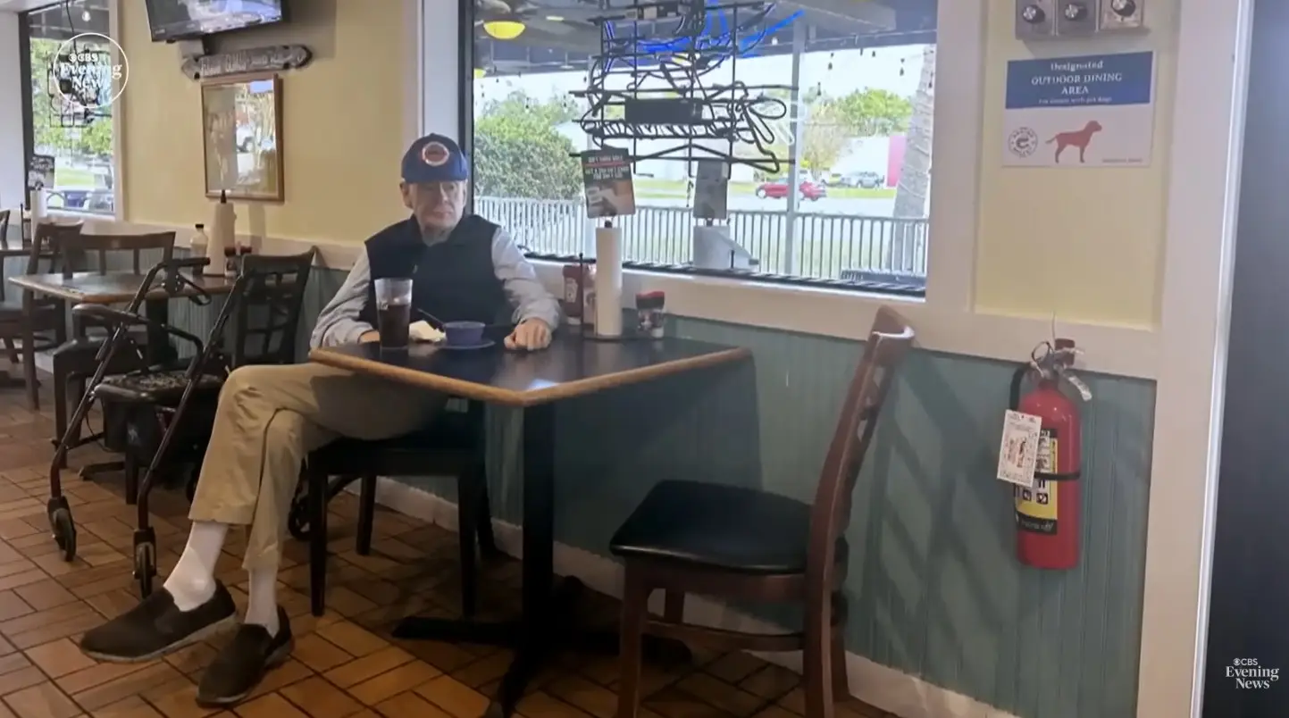 Shrimp Basket staff helped Charlie move into a new apartment next door (CBS News)