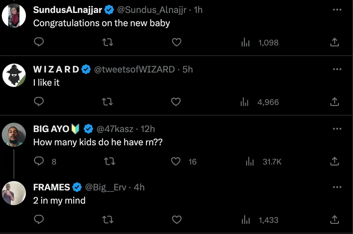 It's fair to say people are finding it hard to keep track of just how many kids Musk has.