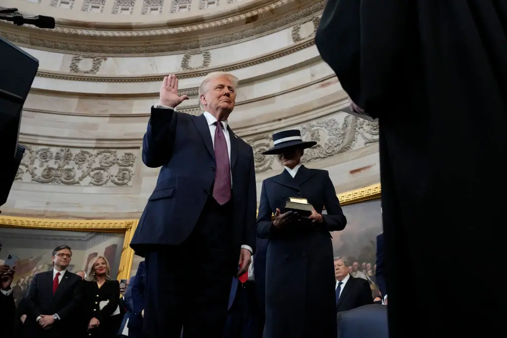 Donald Trump has been sworn in as the 47th president (Morry Gash - Pool/Getty Images)