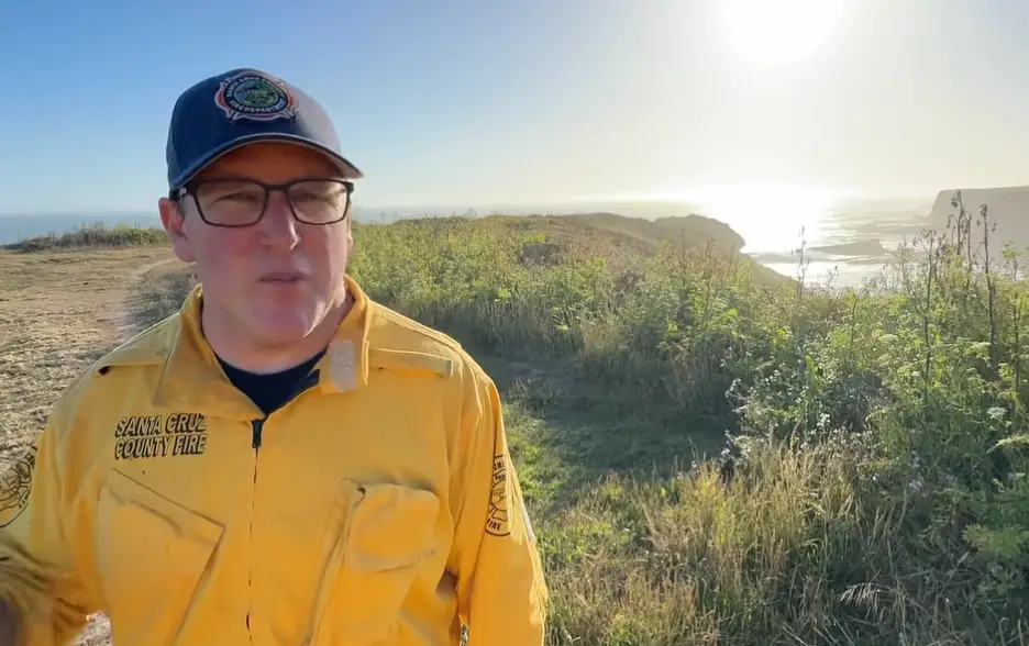 Santa Cruz County Volunteer Fire Captain Kyle Breton shared a statement and warned other beachgoers (Facebook/ CAL FIRE CZU San Mateo-Santa Cruz Unit)
