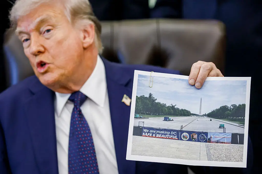 Trump has big plans for the Lincoln Memorial (Will Oliver/EPA/Bloomberg via Getty Images)