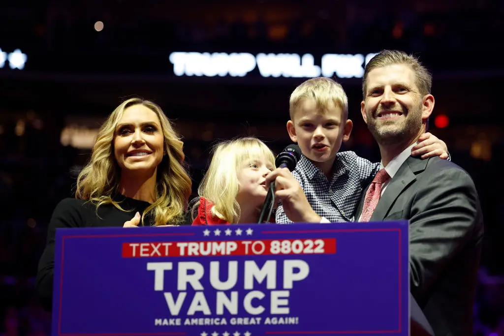 Eric Trump has two children, Carolina and Luke, with his wife, Lara Trump (Anna Moneymaker/Getty Images)