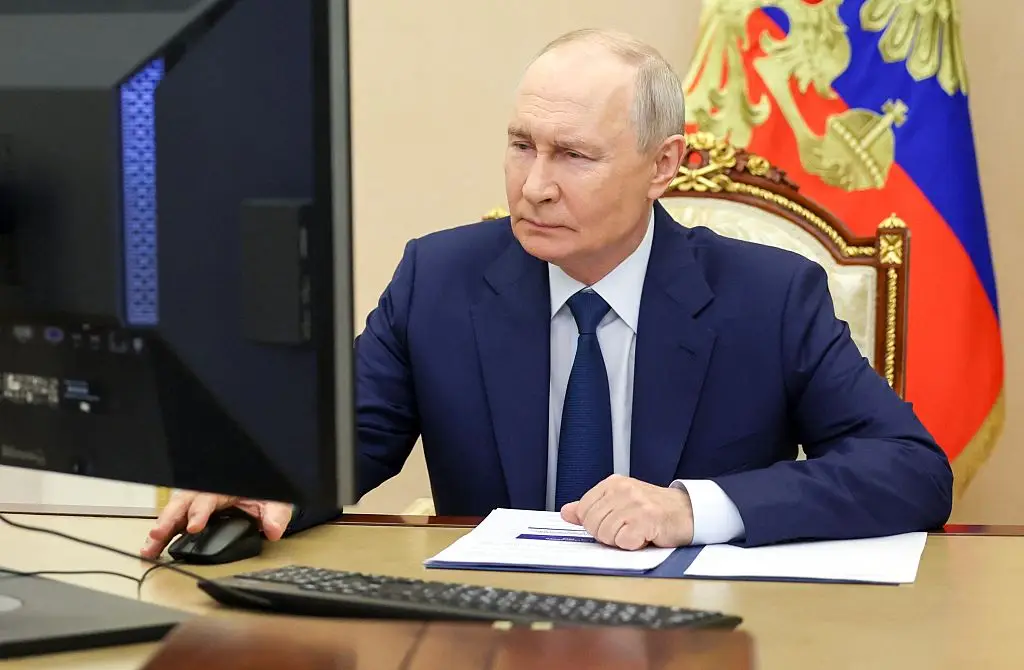 Russia has the world's largest nuclear arsenal (Photo by Vyacheslav PROKOFYEV / POOL / AFP via Getty Images)