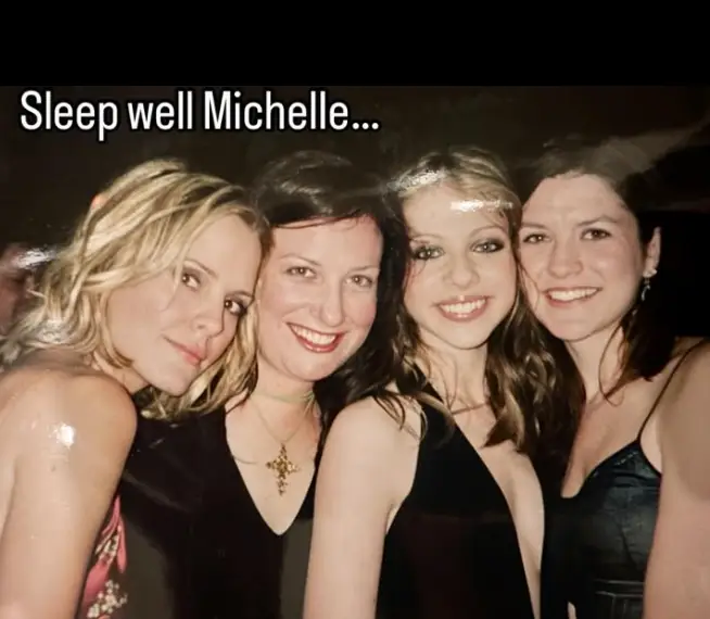 Emma Caulfield shared this snap of her former co-star (Instagram/@emmacaulfieldofficial)