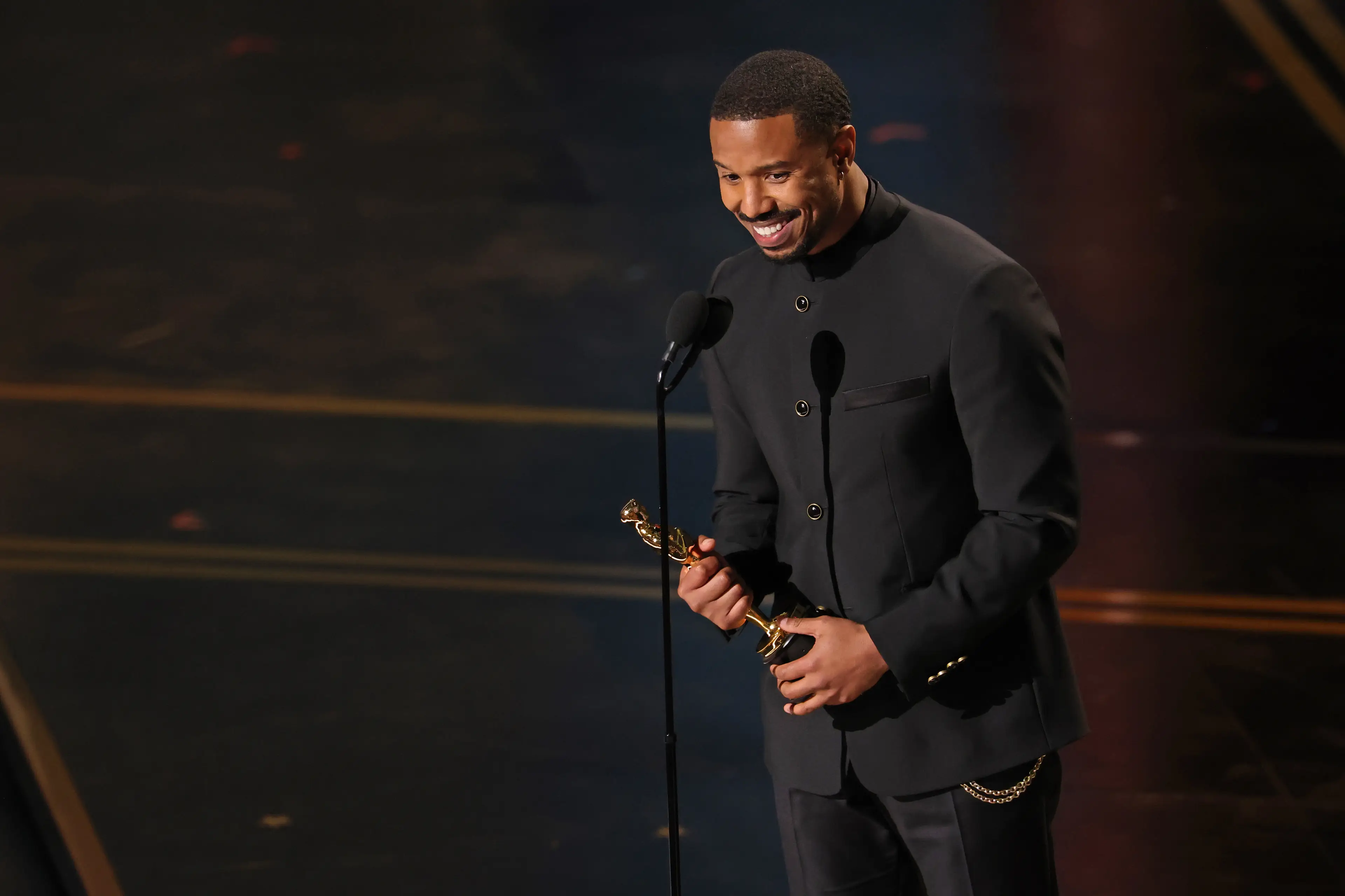 Michael B. Jordan's humble speech said a lot about his character (Kevin Winter/Getty Images)