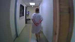 The 33-year-old was arrested while in hospital, after claiming she had given birth to the baby. (Netflix)