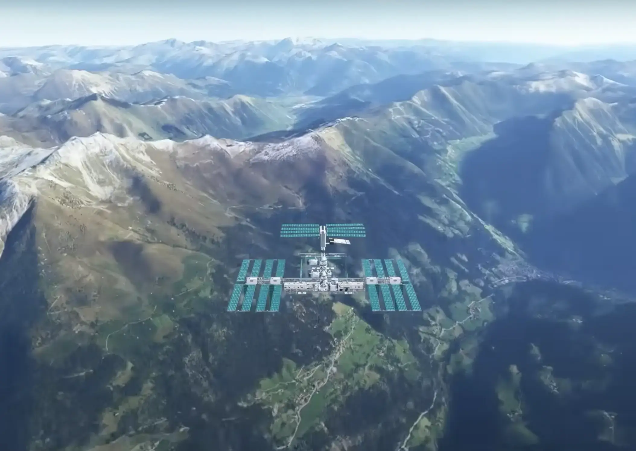 The largest space station ever built, the ISS is a collaboration of five agencies: NASA, Roscosmos, ESA, JAXA, and CSA. (YouTube/Airplane Mode)