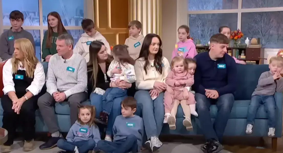 The Radford family is the largest in the UK (ITV)