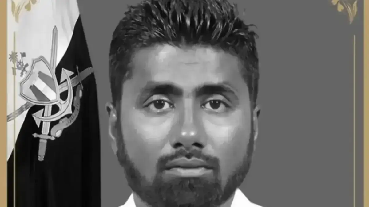 Staff Sgt Mohamed Mahdhee tragically died during the rescue effort. (Maldives government)