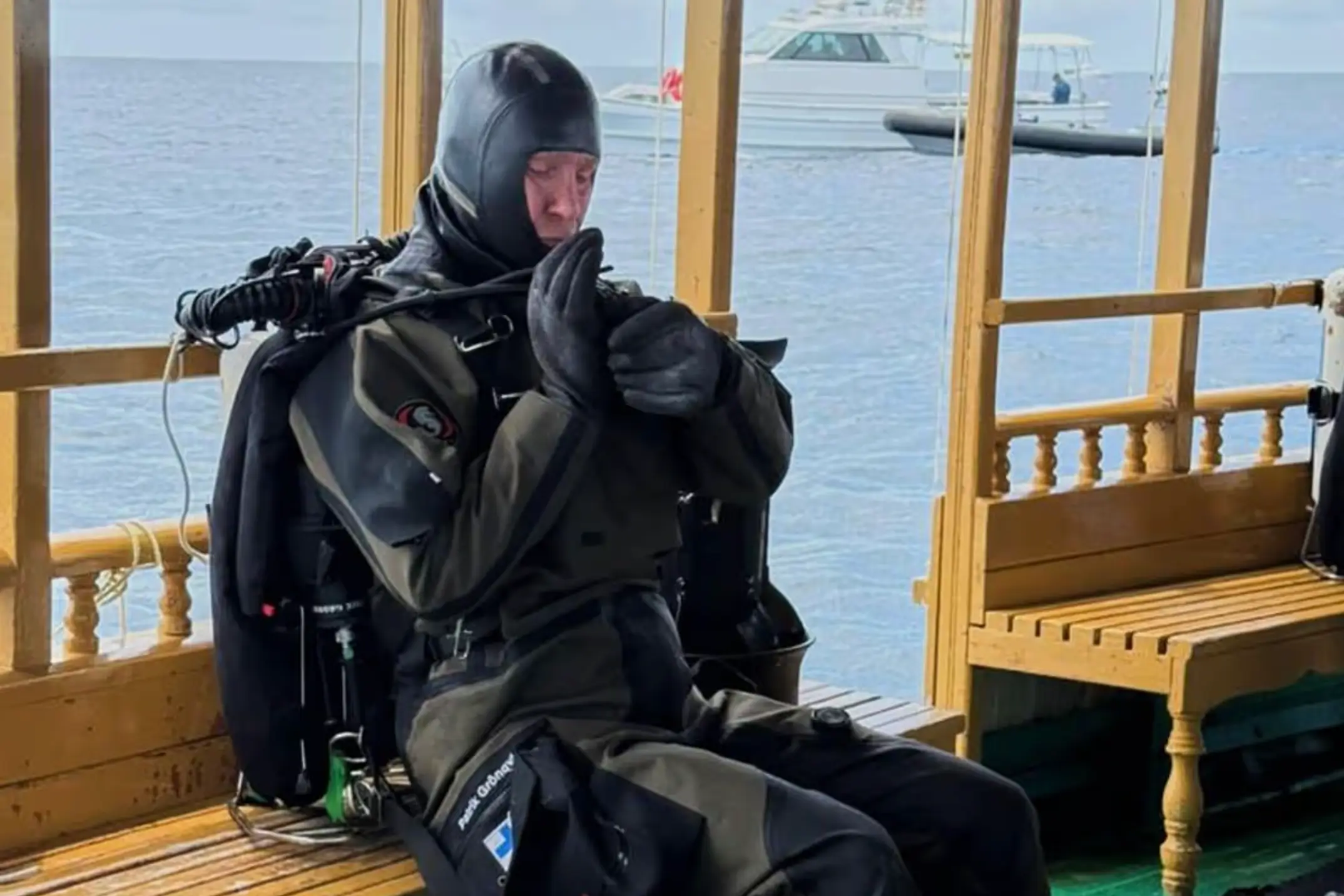 World renowned cave diver Sami Paakkarinen was flown in to help retrieve the bodies (Maldives President Media Divisio)