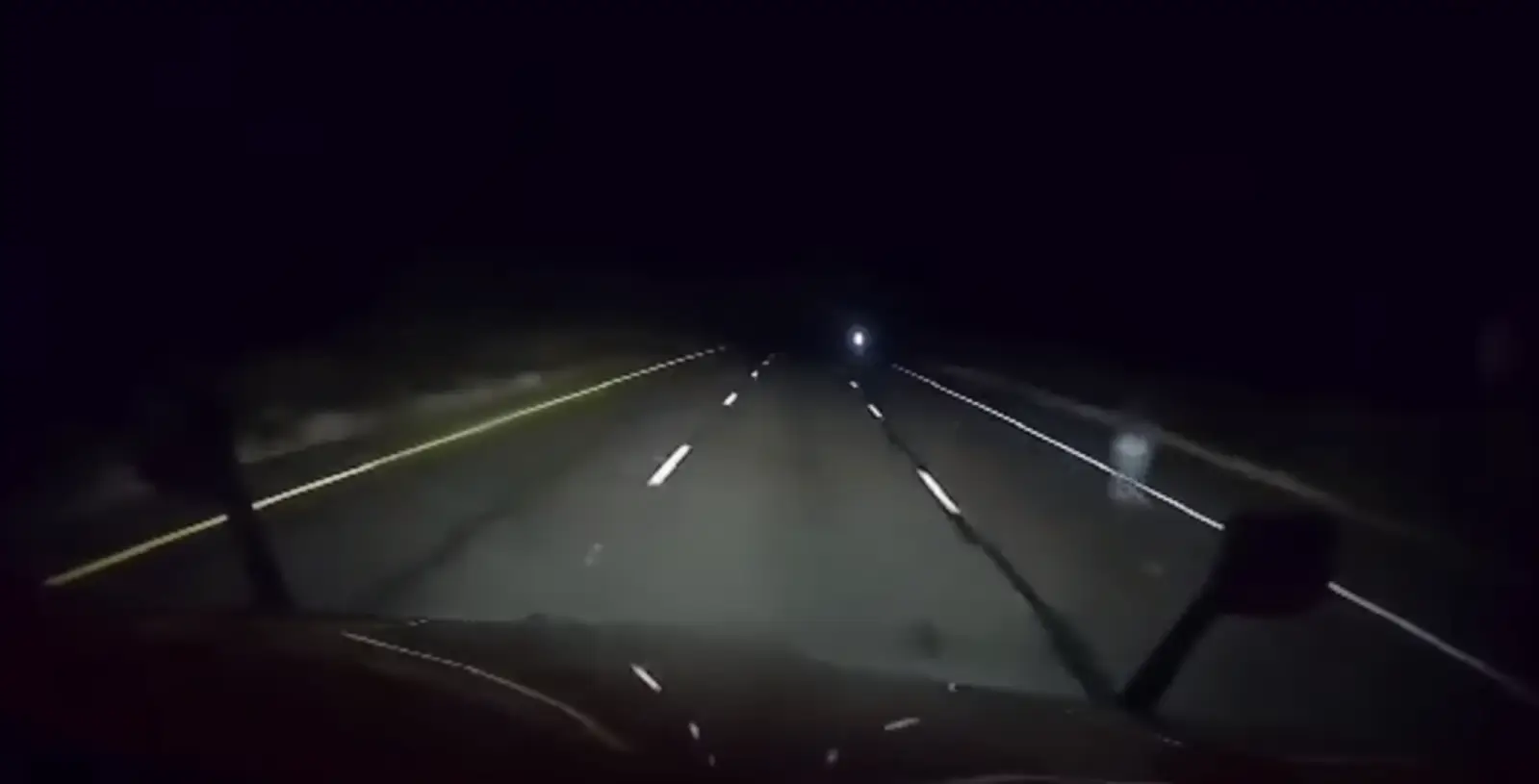 The ghost was seen on a Phoenix highway in the early hours of the morning (FOX/William Church)