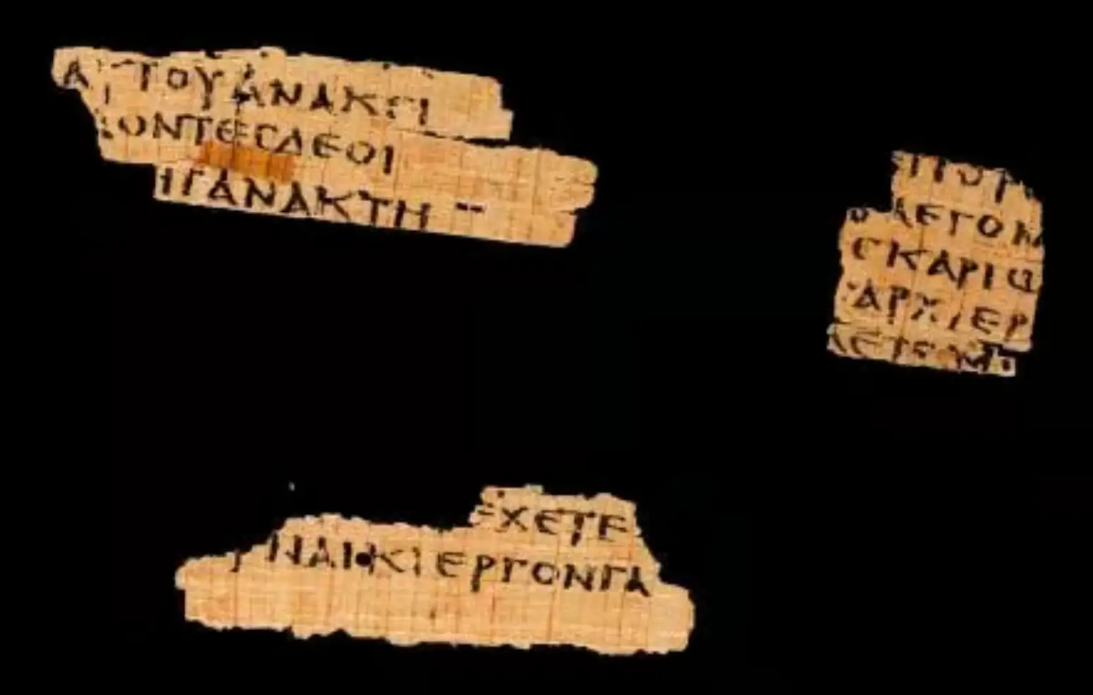 The scraps of the New Testament date back 2,000 years (Magdalen College Library)