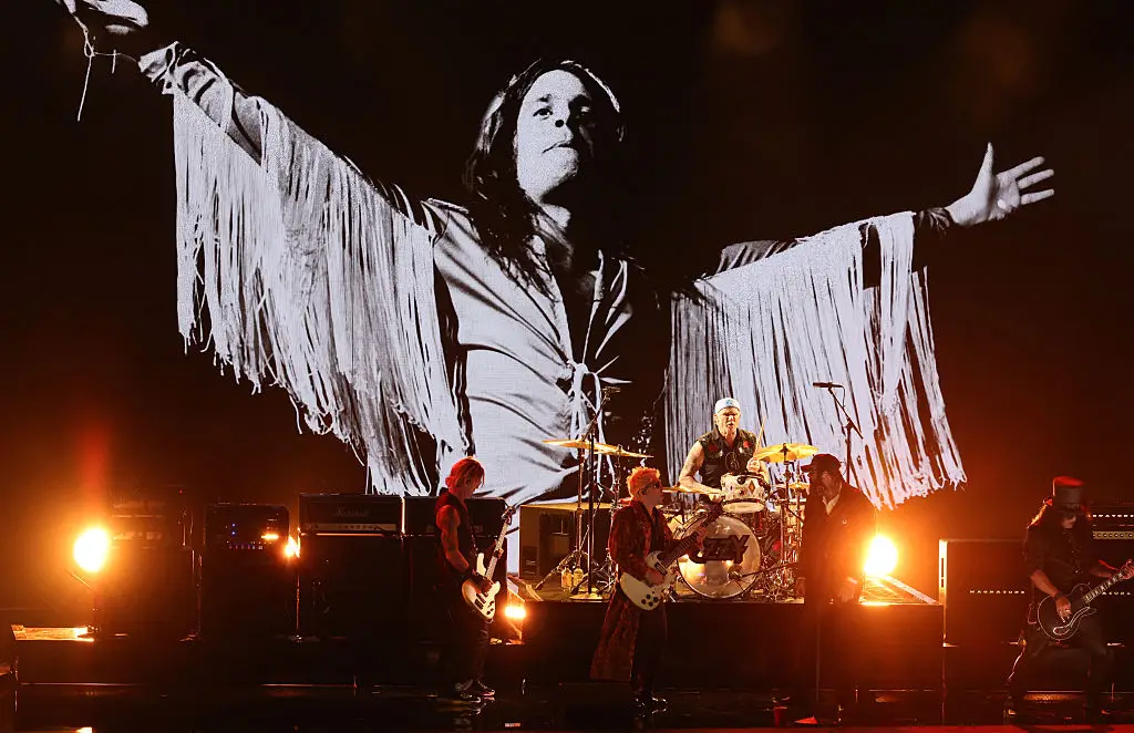 A tribute was paid to Ozzy Osbourne at this evening's Grammys (VALERIE MACON / AFP via Getty Images)