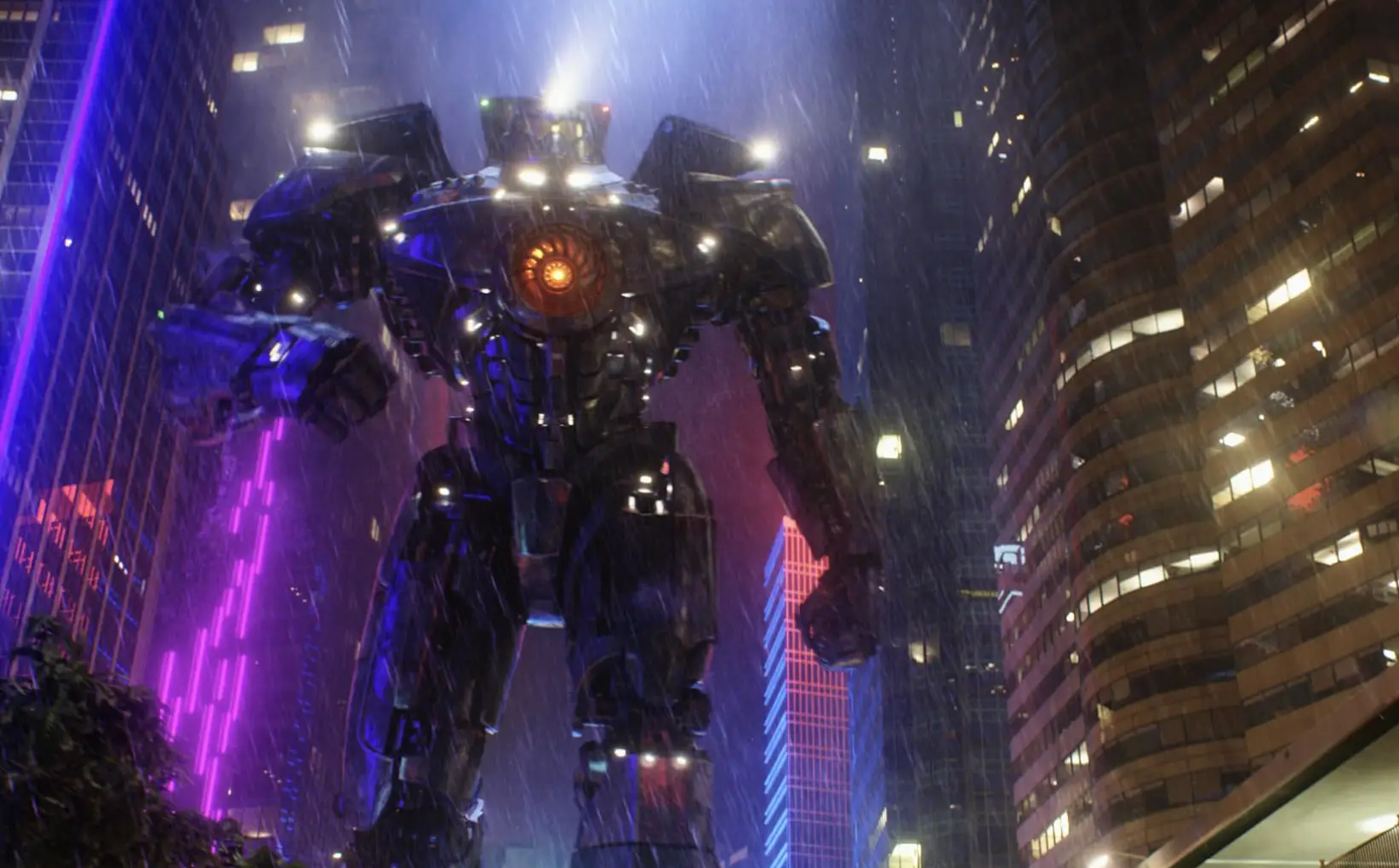 The film’s big bad are known as Kaijus and are massive sky-scraper sized monsters that come from a portal in the ocean.