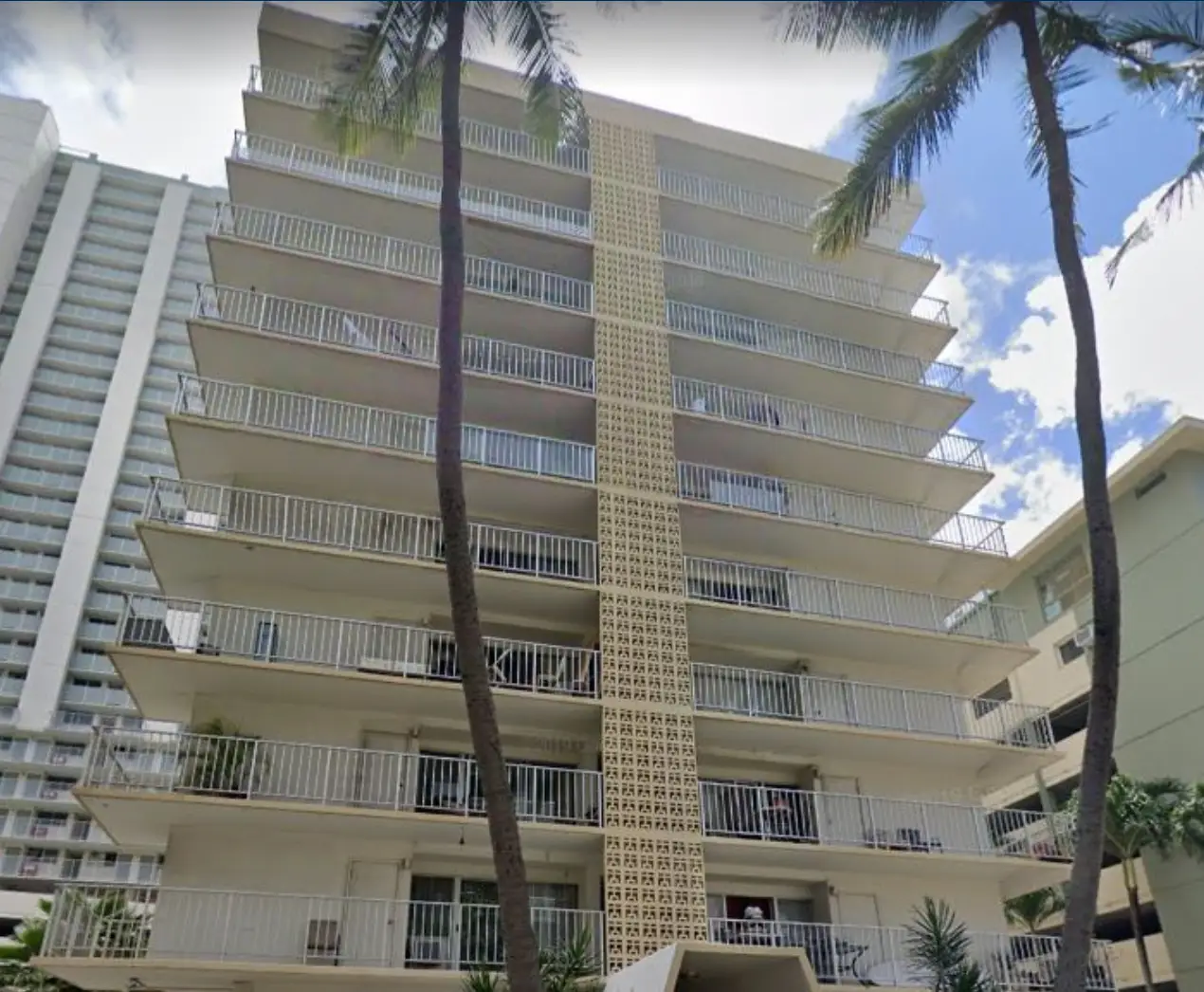The apartment block where Nancy was sadly found.