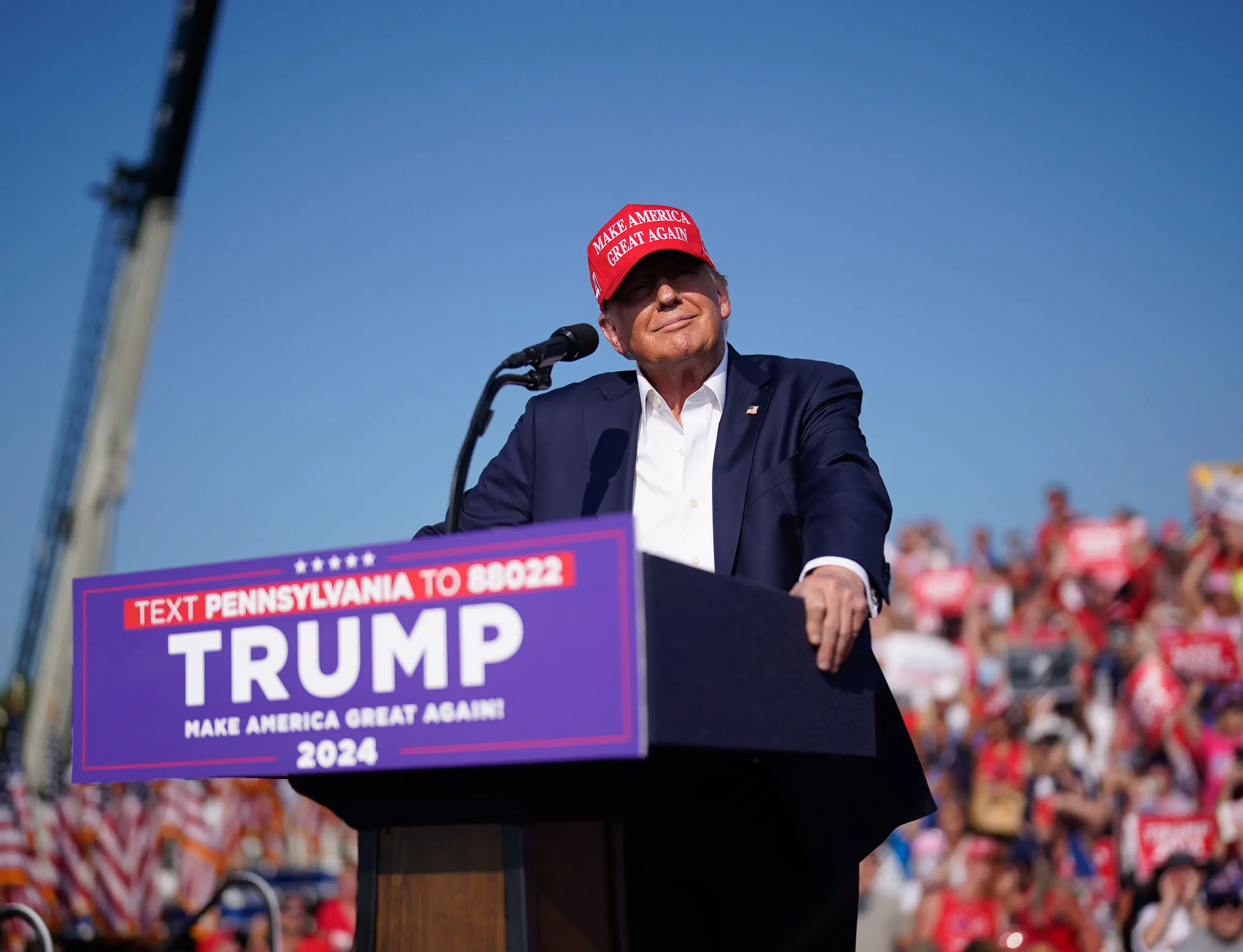 Corey and his family were supporting Trump at the rally in Pennsylvania when shots were fired. (Jabin Botsford/The Washington Post via Getty Images)