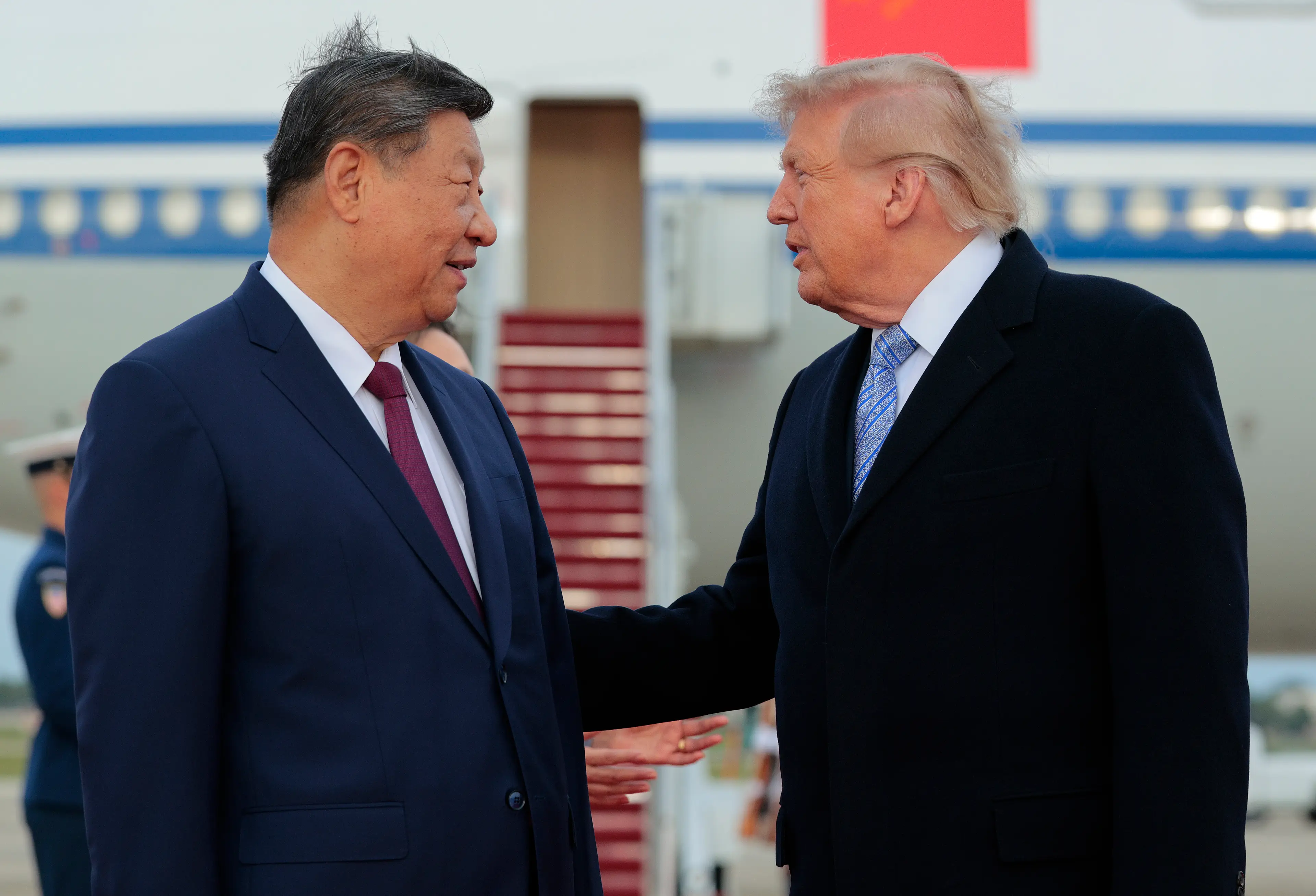 Trump and President Xi praised each other in their speeches during the dinner (Chip Somodevilla/Getty Images)