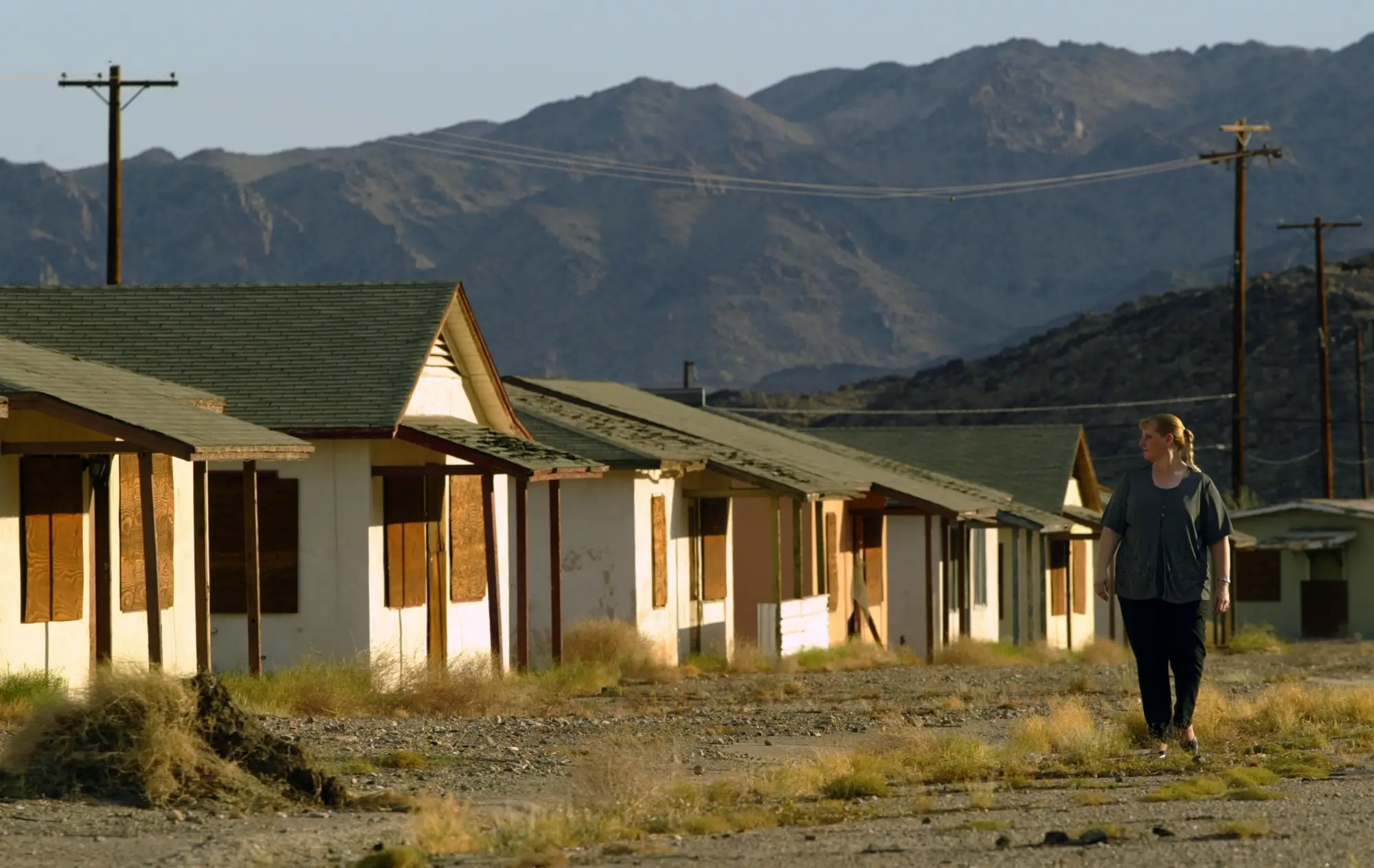 The boarded homes of the ghost town thats been deserted for over 40 years(Irfan Khan/Los Angeles Times via Getty Images)