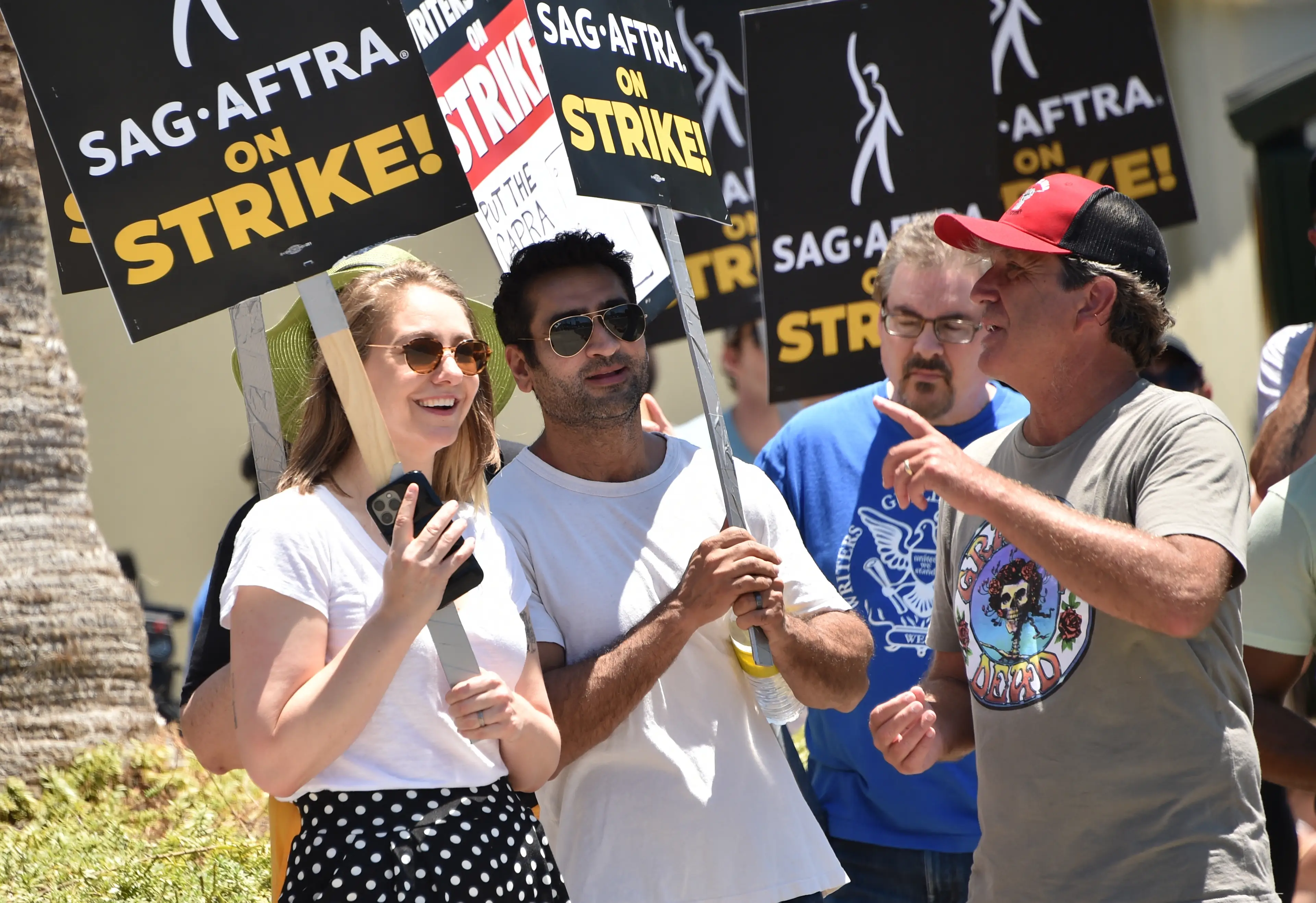 Actors joined the strike in July.