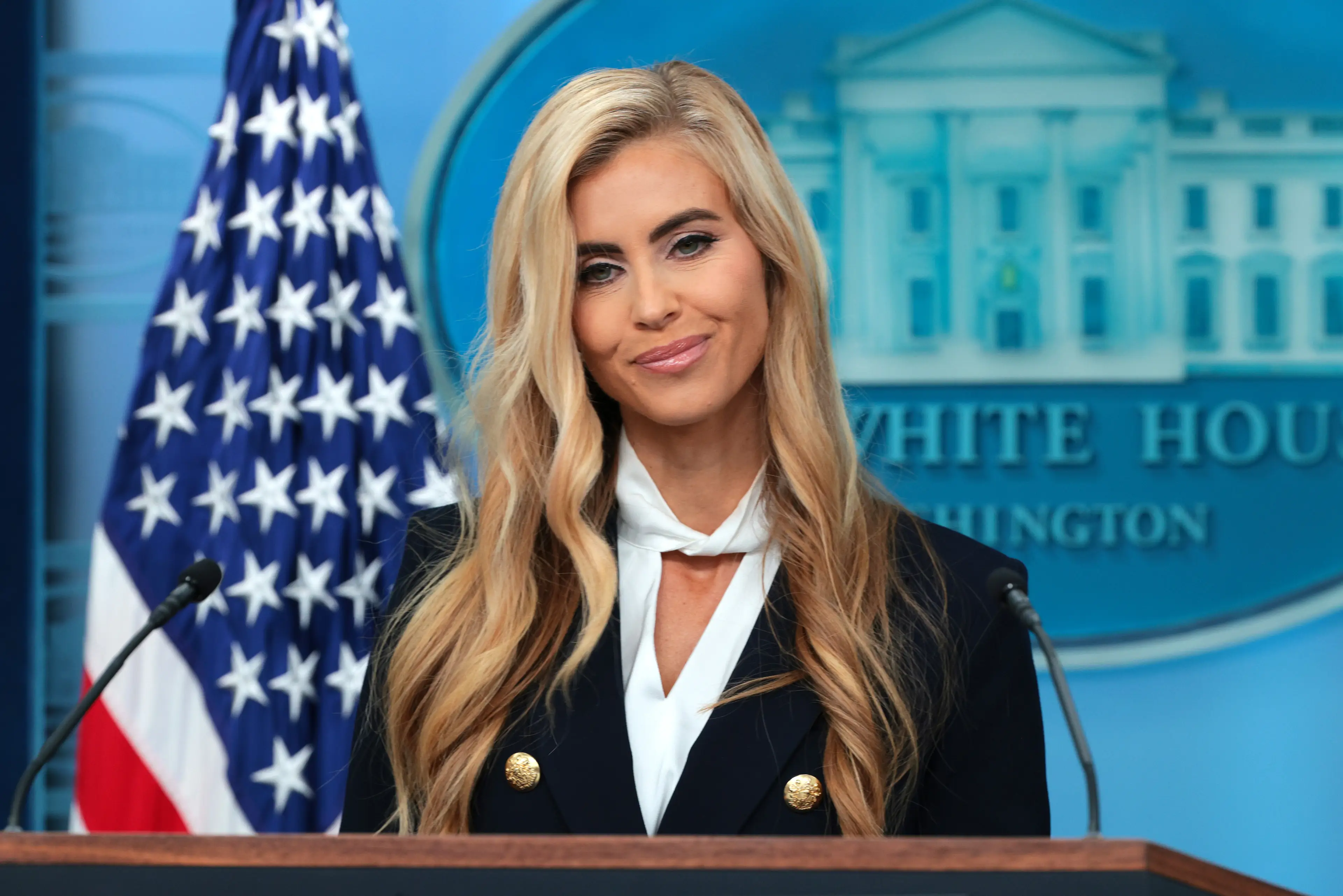 Katie Zacharia is the shortest serving White House press secretary (Chip Somodevilla/Getty Images)