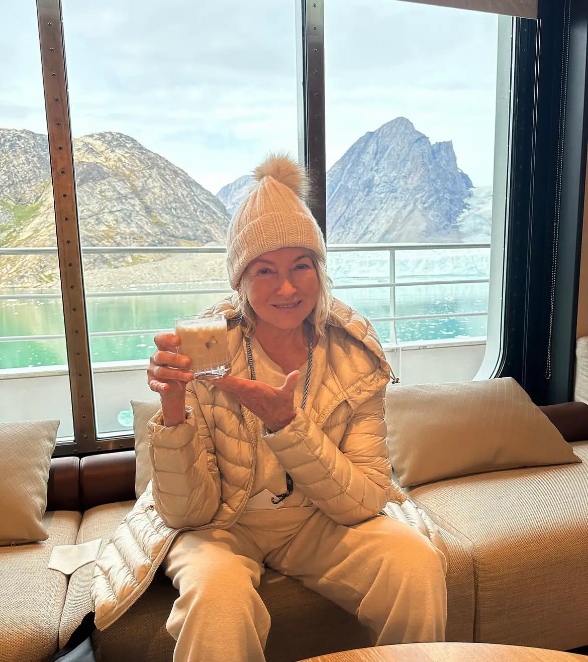 Martha Stewart revealed she'd used pieces of an iceberg in a cocktail