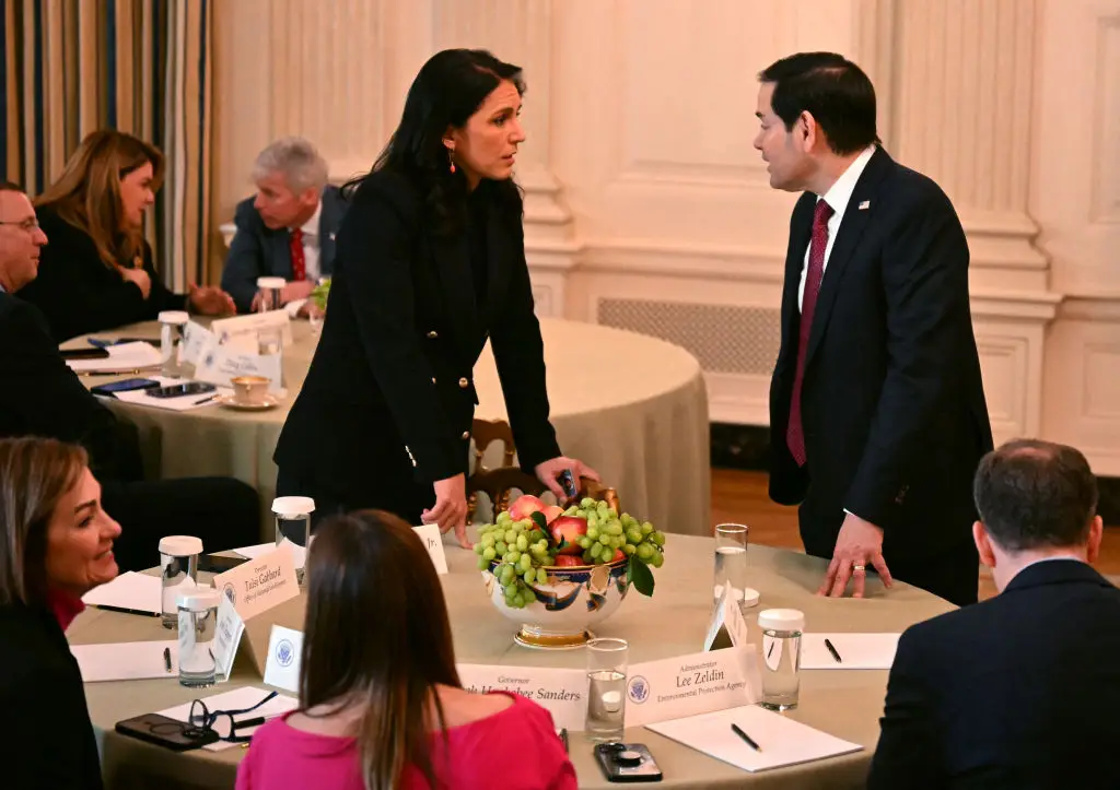 Also listed in the lawsuit is Tulsi Gabbard and Marco Rubio (JIM WATSON/AFP via Getty Images)