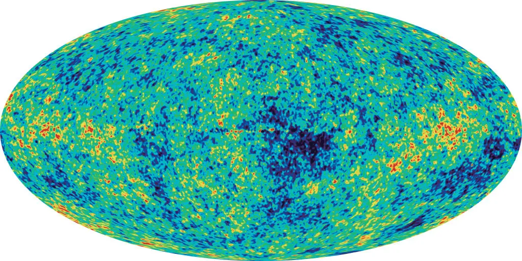 A full-sky map of cosmic background radiation (Getty Stock)