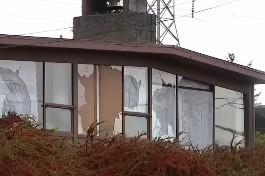 Corey is accused of smashing windows in the home amid the incident (FOX 13 Seattle)