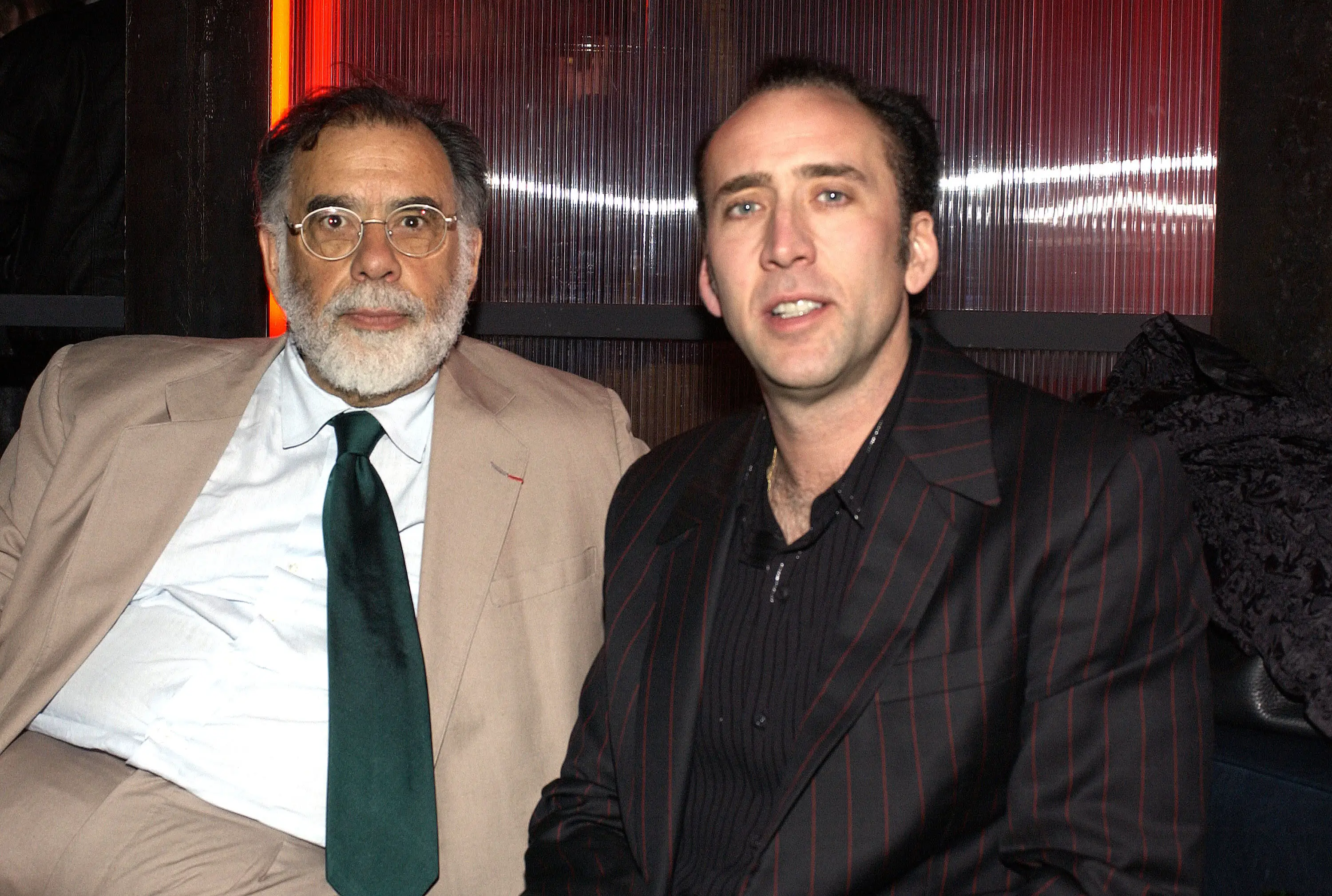 Nicolas Cage with his uncle, Francis Ford Coppola (L. Cohen/WireImage/Getty)