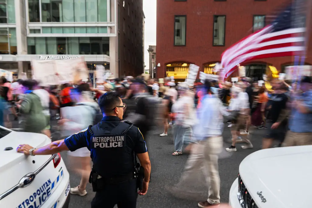 The latest YouGov tracker asked registered voters about the direction of the United States. (Photo by Craig Hudson For The Washington Post via Getty Images)