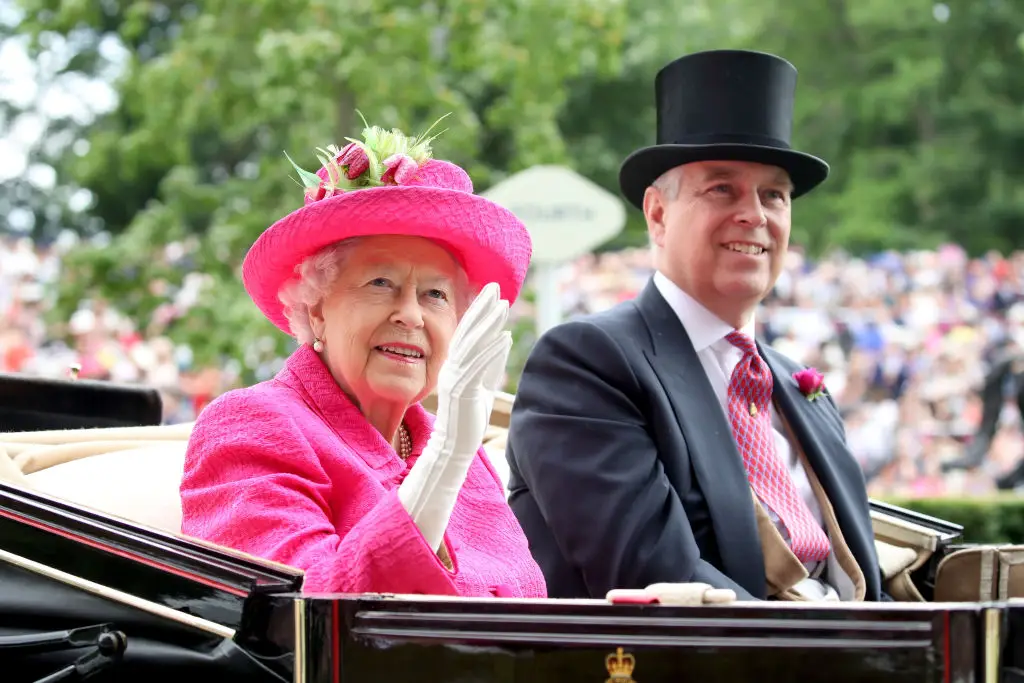 Prince Andrew pictured with his late mother, Queen Elizabeth (Chris Jackson/Getty Images)
