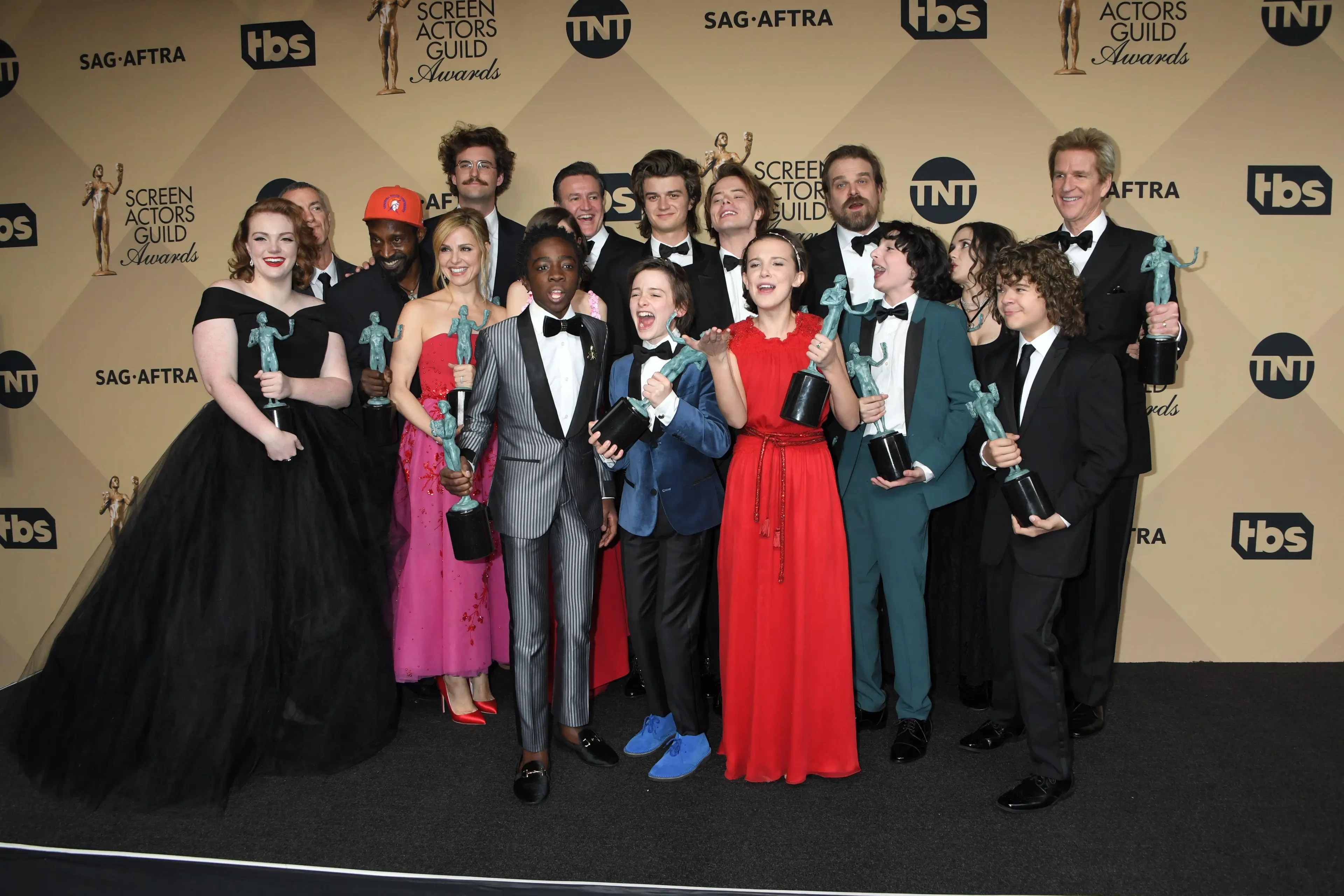 David Harbour has opened up about his concerns for the young cast of Stranger Things.