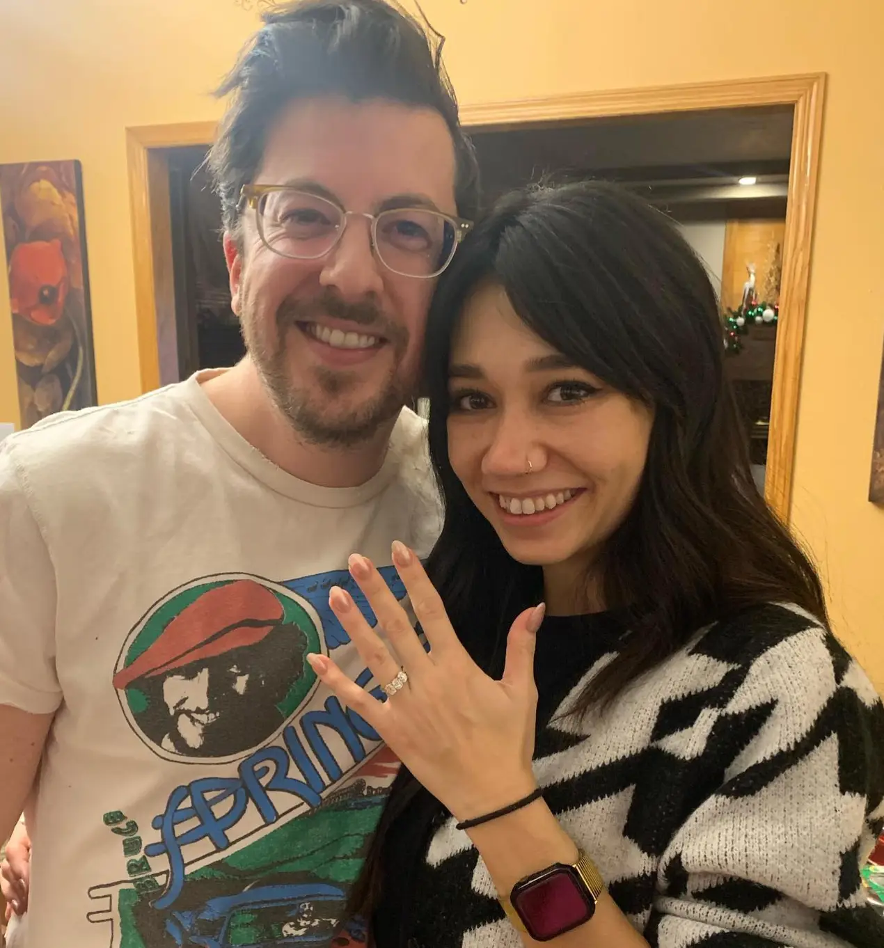 Mintz-Plasse and Bowman got engaged on Christmas Eve last year.