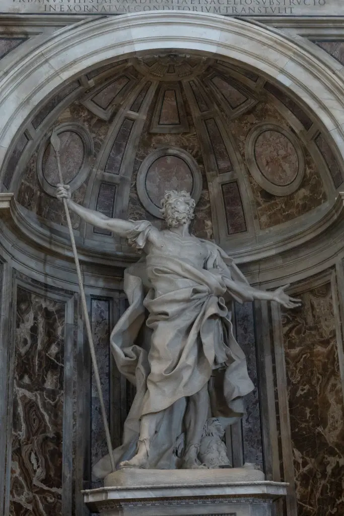 The Statue of Saint Longinus the Centurion Rome's St Peter's Basilica, Vatican City (Steve Christo/Corbis via Getty Images)