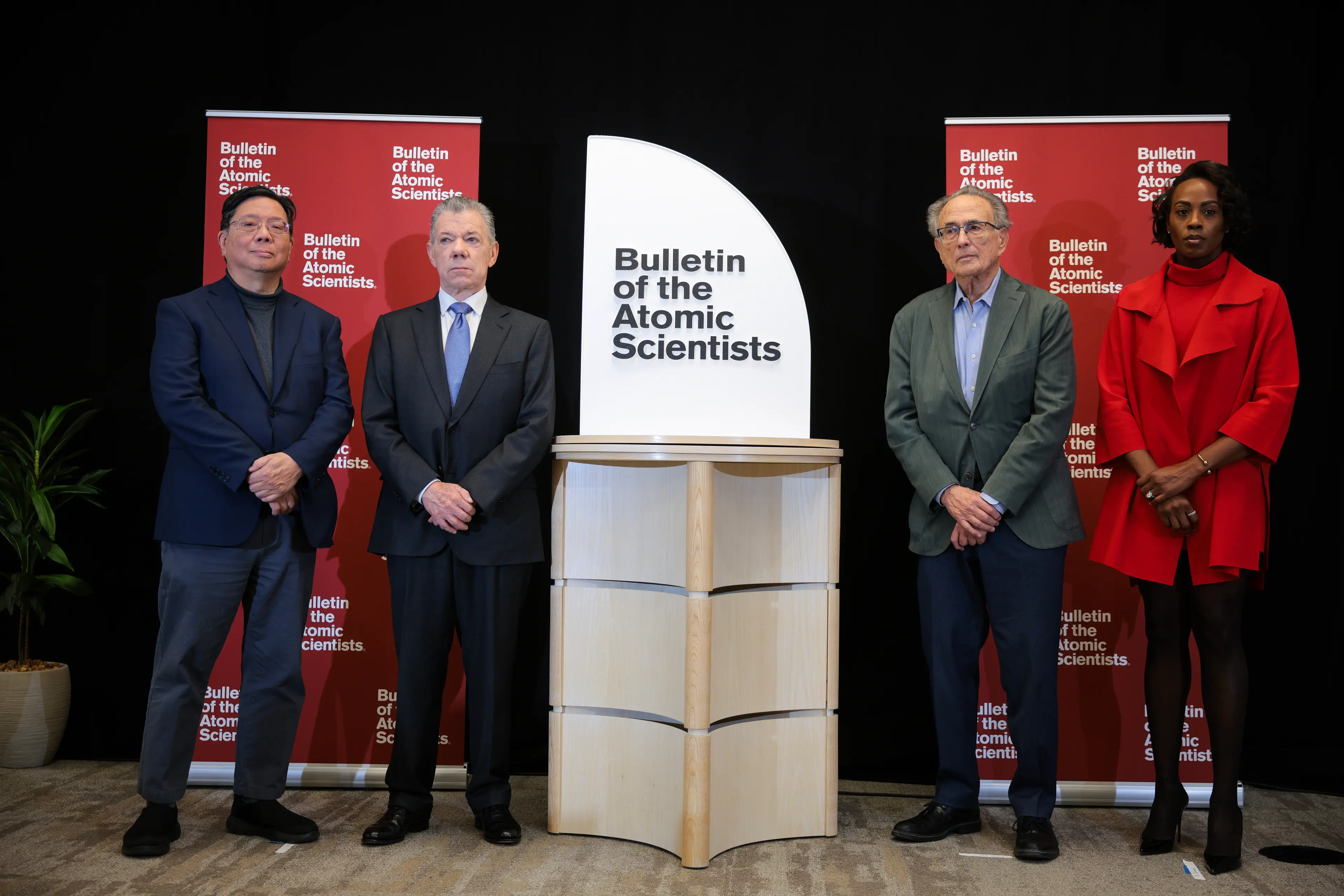 The Doomsday Clock, pictured last year, has been updated by the Bulletin of the Atomic Scientists (Photo by Kayla Bartkowski/Getty Images)