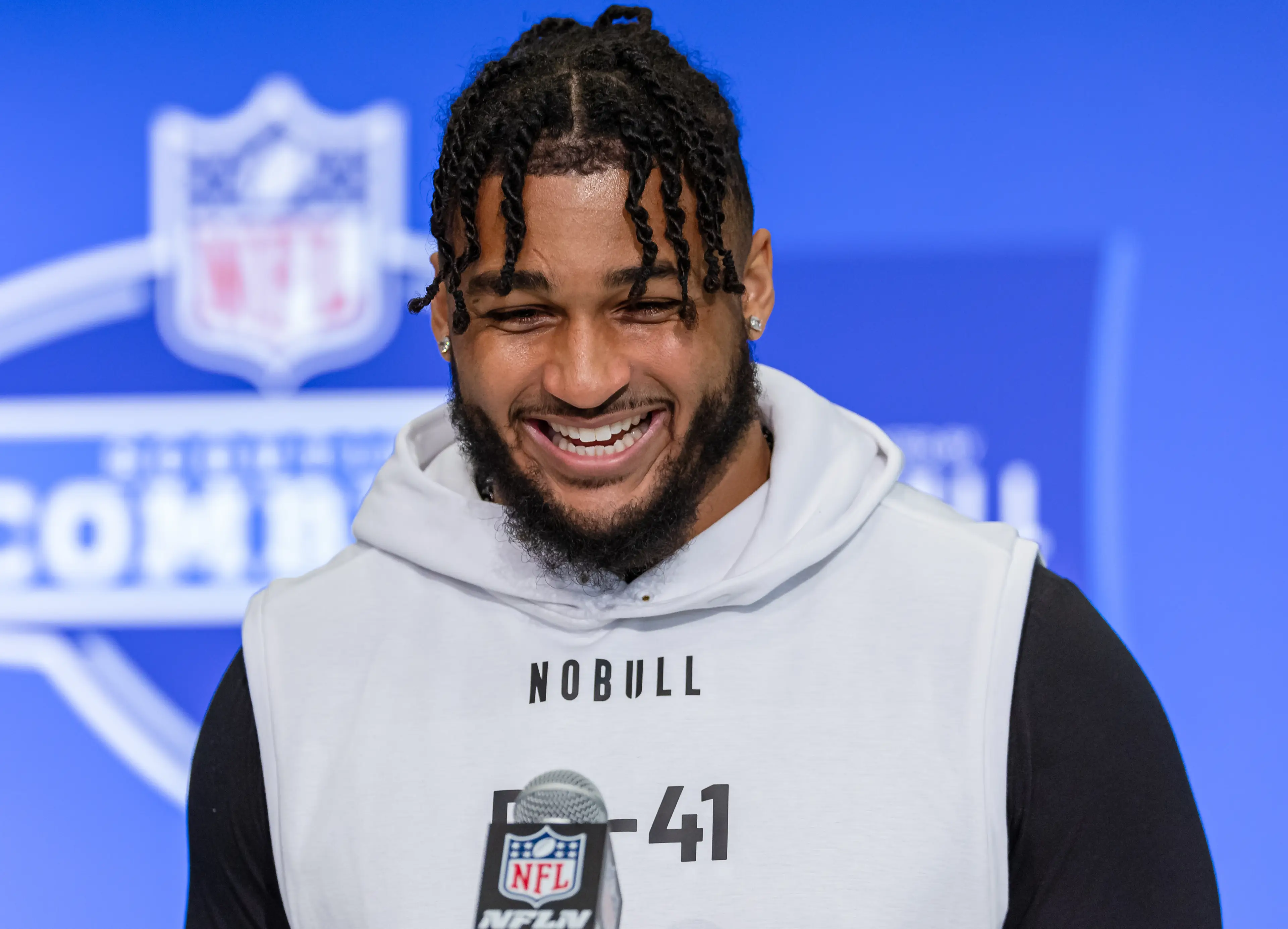 Mr Kneeland was drafted into the NFL in 2024 (Michael Hickey/Getty Images)